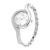 Dextera Asymmetric watch, Swiss Made, Metal bracelet, Silver tone, Stainless Steel